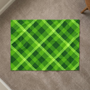 Schöner grüner Baum Karo kleine Fleece-Decke Fleecedecke
