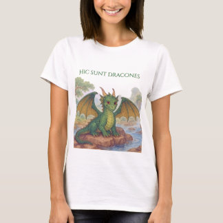 Schöner grüner Drache T-Shirt