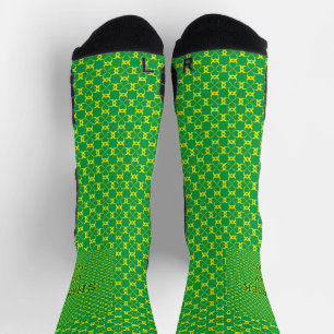 Schöner grüner Shamrock Socken