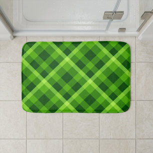 Schöner grüner Tartan-Badezimmerteppich klein Badematte