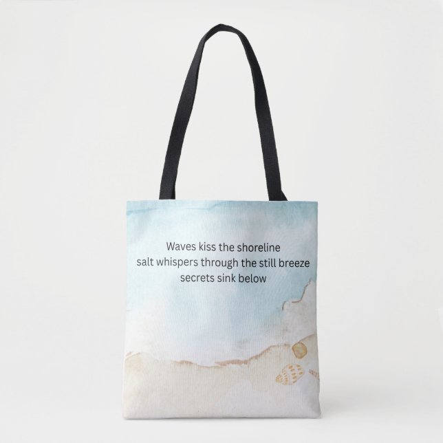 Schöner Haiku auf einer Tote-Tasche. (Vorderseite)