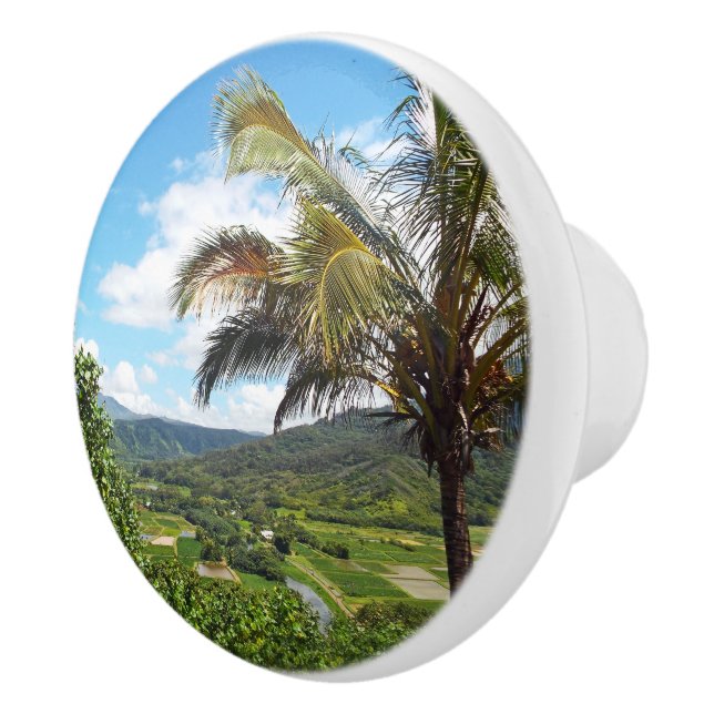 "SCHÖNER HANALEI-ÜBERBLICK" KERAMIKKNAUF (Rechts)