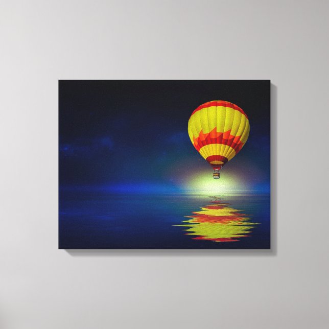 Schöner Heißluftballon Leinwanddruck (Vorderseite)