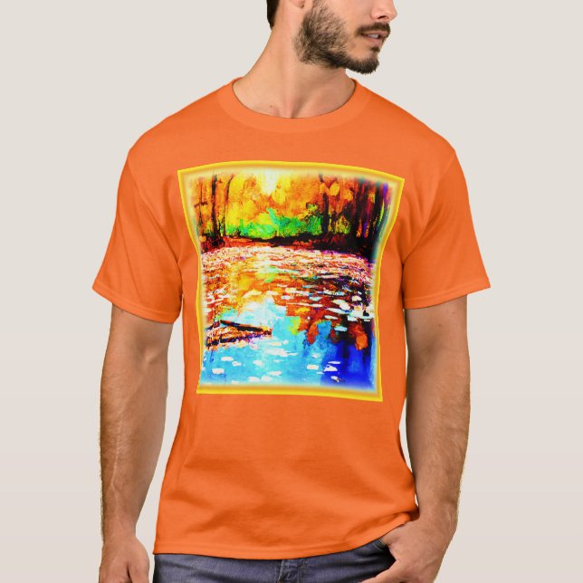 Schöner, hellfarbener Orangenwald. Jetzt kaufen T-Shirt (Vorderseite)
