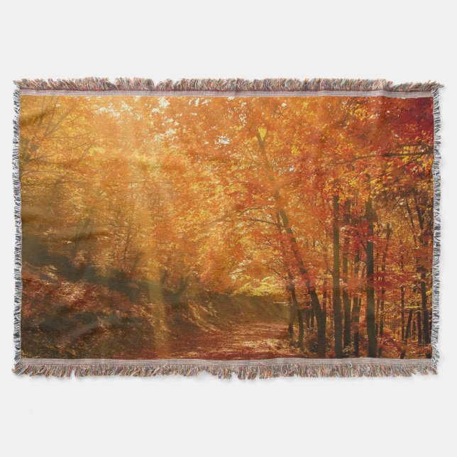Schöner Herbst Decke (Vorderseite)