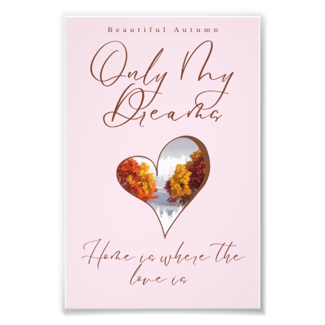 Schöner Herbst Fotodruck (Vorne)