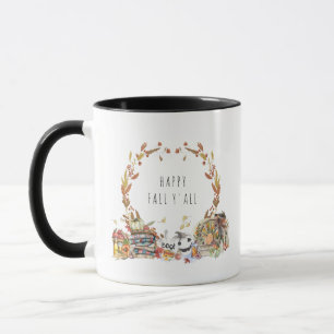 Schöner Herbst für Euch Rustikale Aquarell-Illus Tasse
