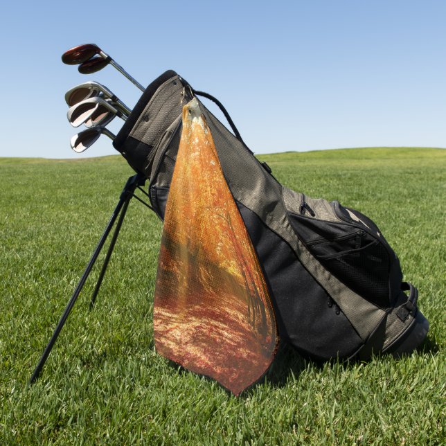 Schöner Herbst Golfhandtuch (Gras)