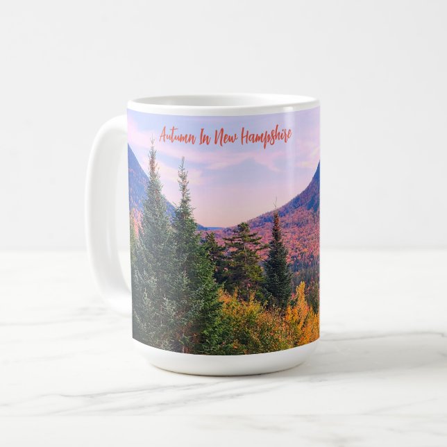 Schöner Herbst in New Hampshire Kaffeetasse (Vorderseite Links)