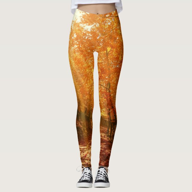 Schöner Herbst Leggings (Vorderseite)