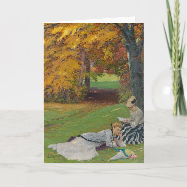 Schöner Herbstnachmittag | Edward Cucuel Karte (Vorderseite)
