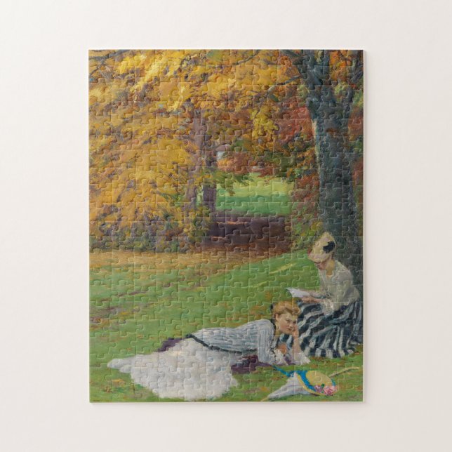Schöner Herbstnachmittag | Edward Cucuel Puzzle (Vertikal)