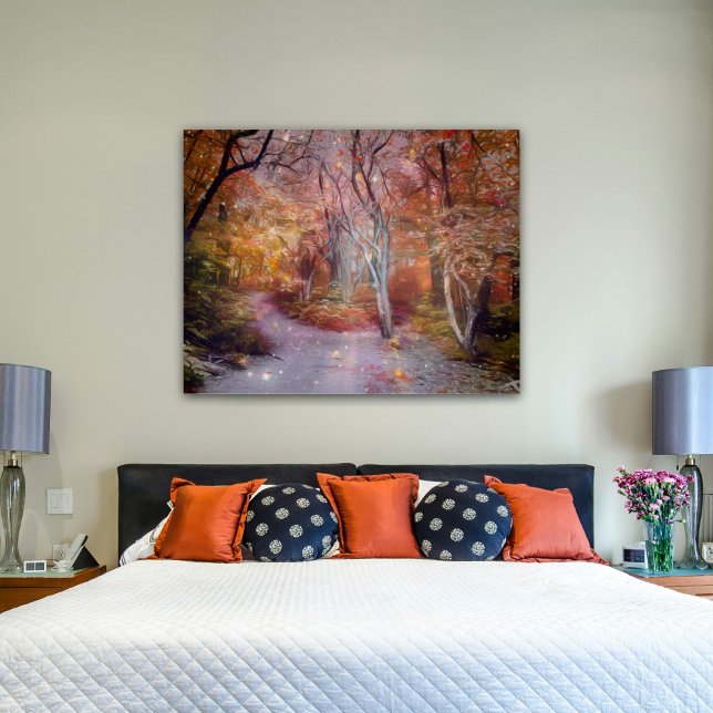 Schöner Herbstspazierweg Fantasy Art Forest Path Poster (Von Creator hochgeladen)