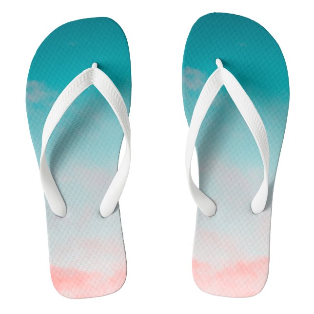 Schöner Himmel Flip Flops (Fußbett)