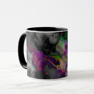 Schöner hinterer lila grüner Entwurf Tasse