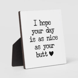 Schöner Hintern Bauernhof Sonniges Bad Zeichen Fotoplatte