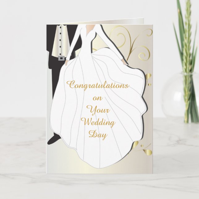 Schöner Hochzeitstag Karte (Vorderseite)