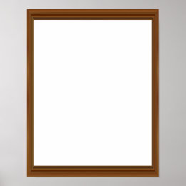 Schöner Holzrahmen spektakulär erstaunlich leer Poster