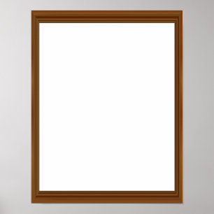Schöner Holzrahmen spektakulär erstaunlich leer Poster