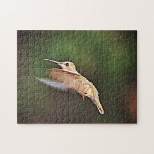 Schöner Hummingbird Bird im Flight Puzzle