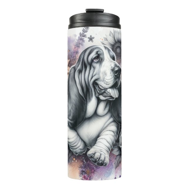 Schöner Hundehund/Hund Thermosbecher (Vorderseite)