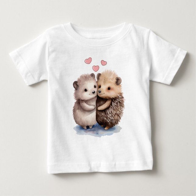 Schöner Igel Baby T-shirt (Vorderseite)
