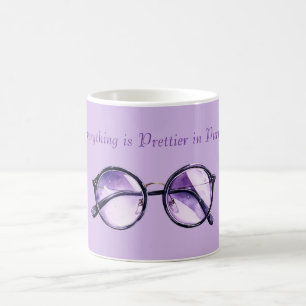 Schöner in Lila Kaffeetasse