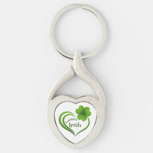 Schöner Irish Heart Shape Schlüsselanhänger