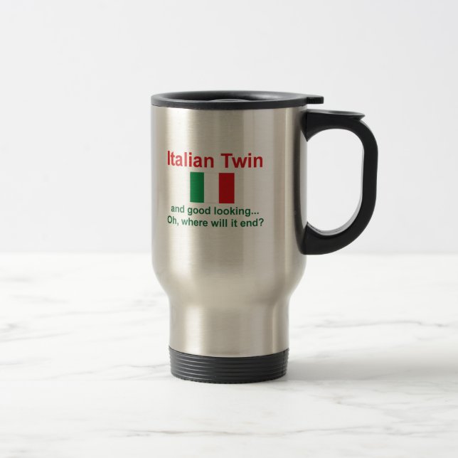 Schöner italienischer Zwilling Reisebecher (Rechts)