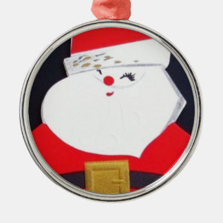 Schöner Jahrgang Weihnachten Silbernes Ornament