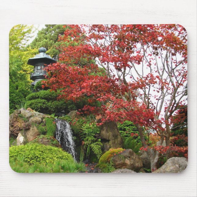 Schöner japanischer Rockgarten mit Pagoda Mousepad (Vorne)