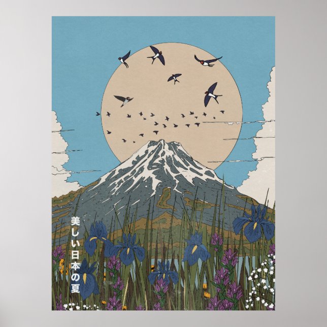 Schöner japanischer Sommer Poster (Vorne)