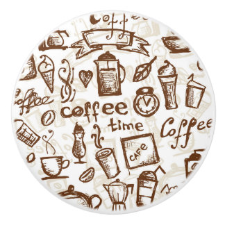 Schöner Kaffee-Espresso-Entwurf Keramikknauf