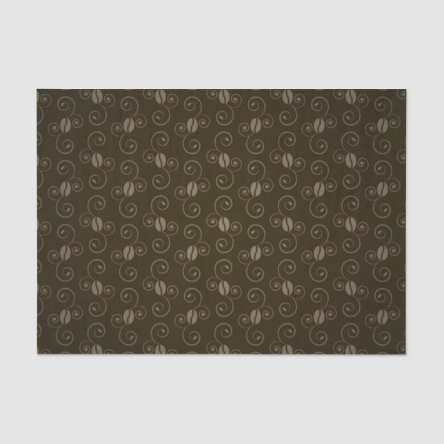 Schöner Kaffee-Espresso-Entwurf Seidenpapier (Vorderseite)