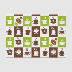 Schöner Kaffee-Espresso-Entwurf Seidenpapier