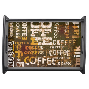 Schöner Kaffee-Espresso-Entwurf Tablett