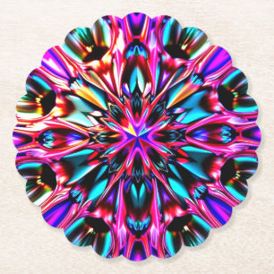 Schöner Kaleidoskop Jewel Look Untersetzer