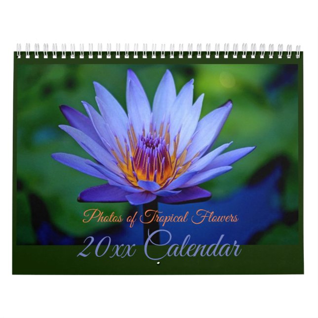 Schöner Kalender der tropischen Blume (Titelbild)