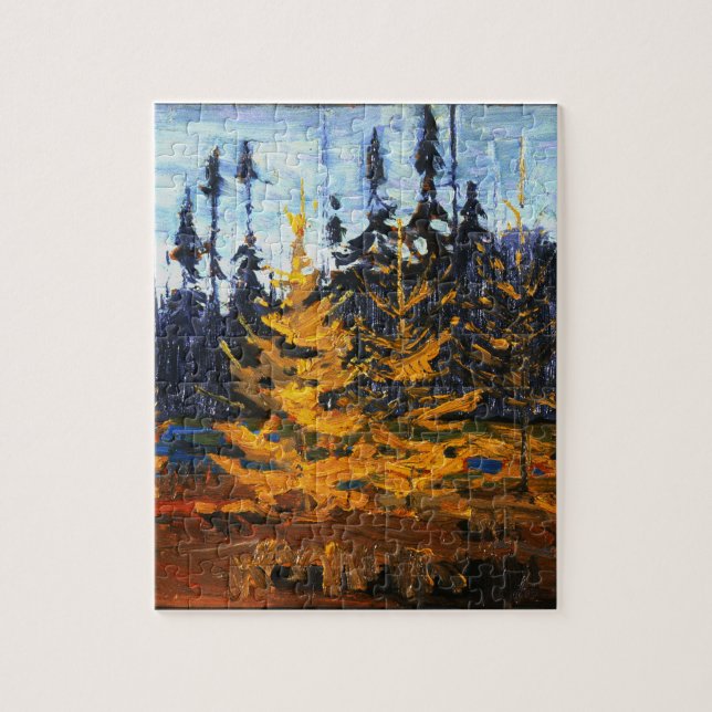 Schöner kanadischer Herbstwald von Tom Thomson Puzzle (Vertikal)
