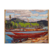 Schöner Kanadischer See, Tom Thomson Bateaux
