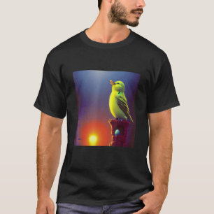 Schöner Kanarenvogel für Kinder Männer Frauen T-Shirt