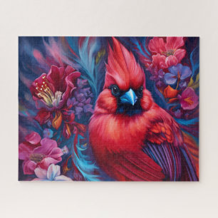 Schöner Kardinalvogel Puzzle