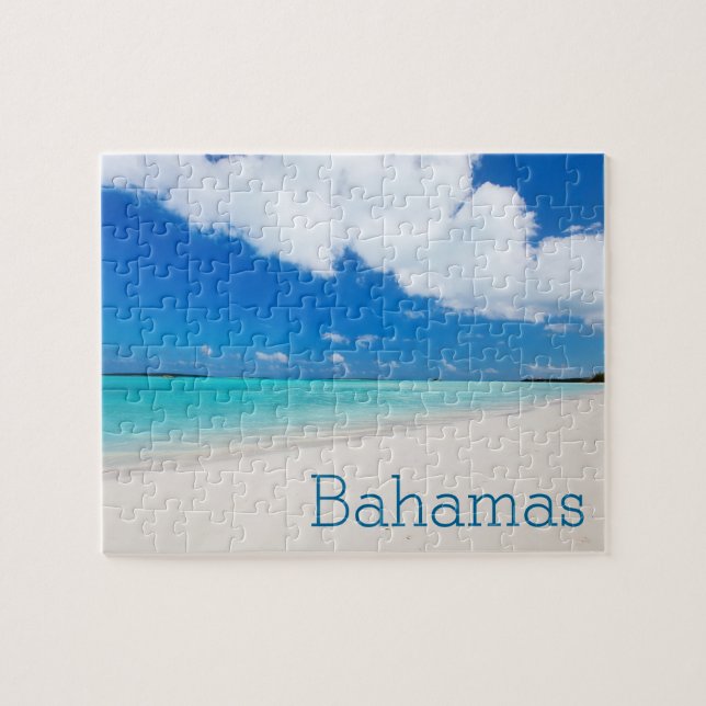 Schöner karibischer Strand Puzzle (Horizontal)