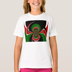 Schöner Kenia-Teppich: Kenia-Flagge Schmetterling T-Shirt