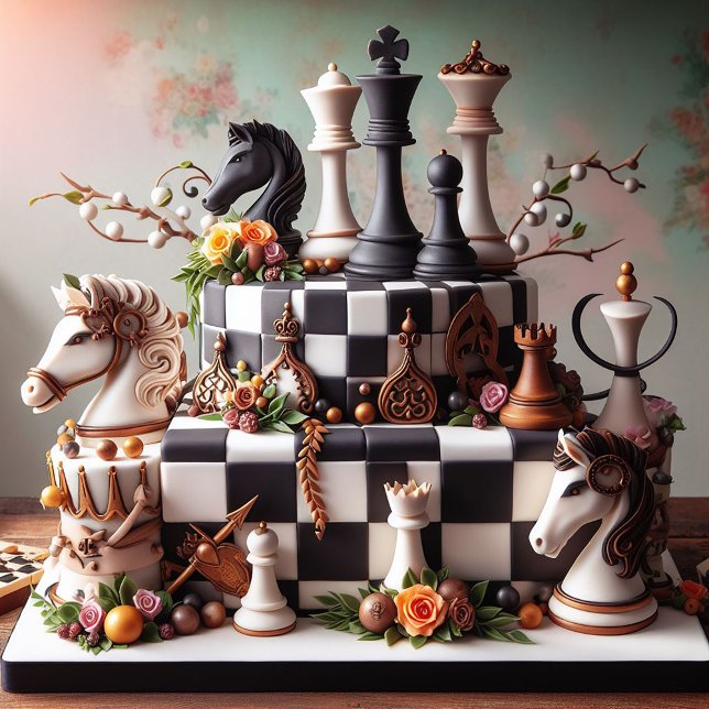 SCHÖNER KESS-THEMED GEBURTSTAGSKAKE KARTE (Von Creator hochgeladen)