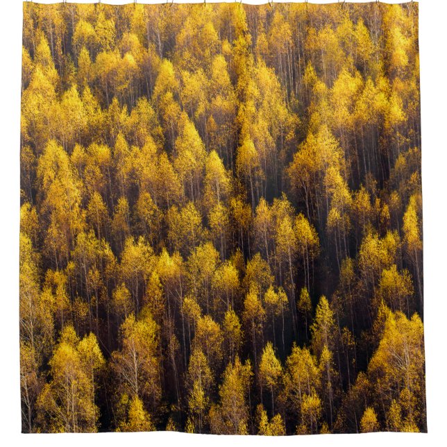 SCHÖNER KIEFERNWALD DUSCHVORHANG (Vorderseite)
