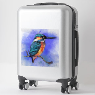 Schöner Kingfisher Bird - Migna Wasserfarbe Kunst Aufkleber