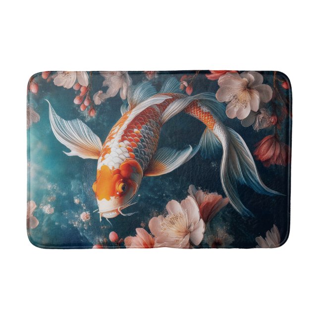 Schöner Koi Fish Pond Badematte (Vorderseite)