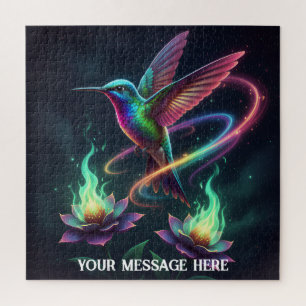 Schöner Kolibri auf einer Blume  Puzzle