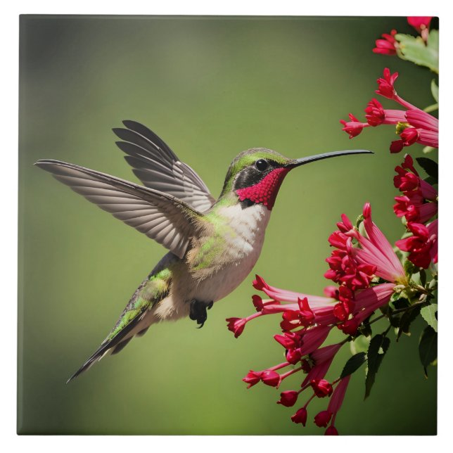 Schöner Kolibri Fliese (Vorderseite)